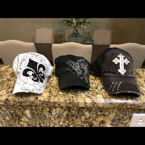Buckle Rhinestone Hat Bundle